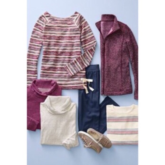 T BY TALBOLTS Striped Side Tie Sweater Top 0Petite - Picture 7 of 7